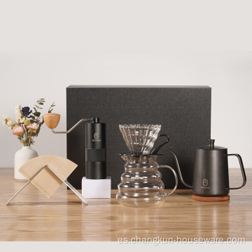 V60 Outdoor Grinder Hervidor para verter sobre el juego de café